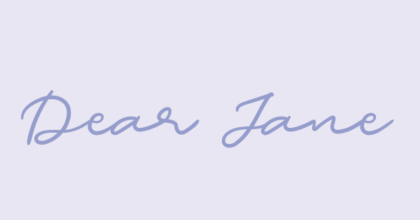 Dear Jane font thumbnail